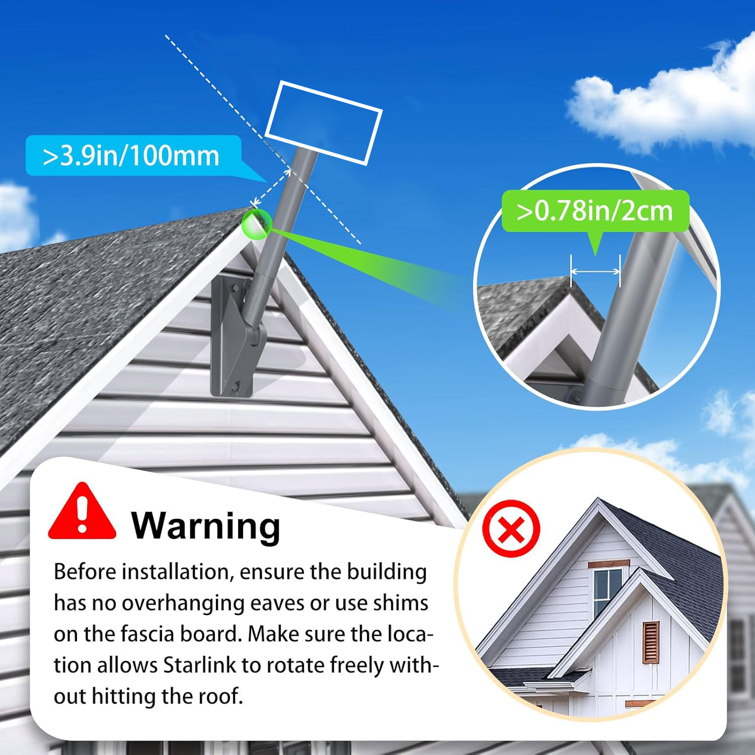 Starlink Gen3 Aluminium Roof Mount detail 2