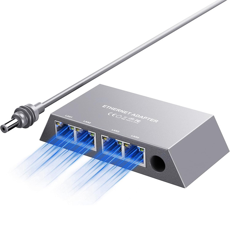 Gen3 4-port Ethernet adapter with RJ45 ports