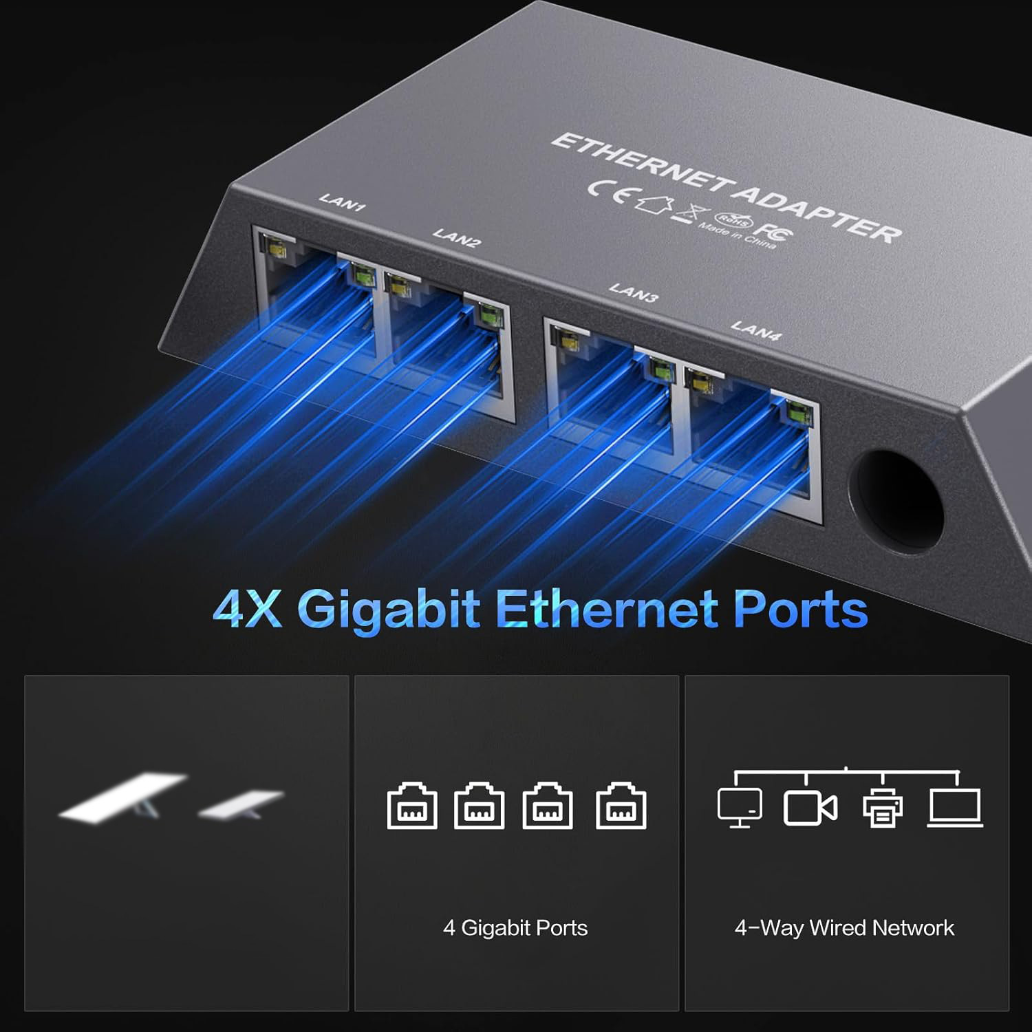 Starlink Gen3 4-Port Ethernet Adapter detail 1