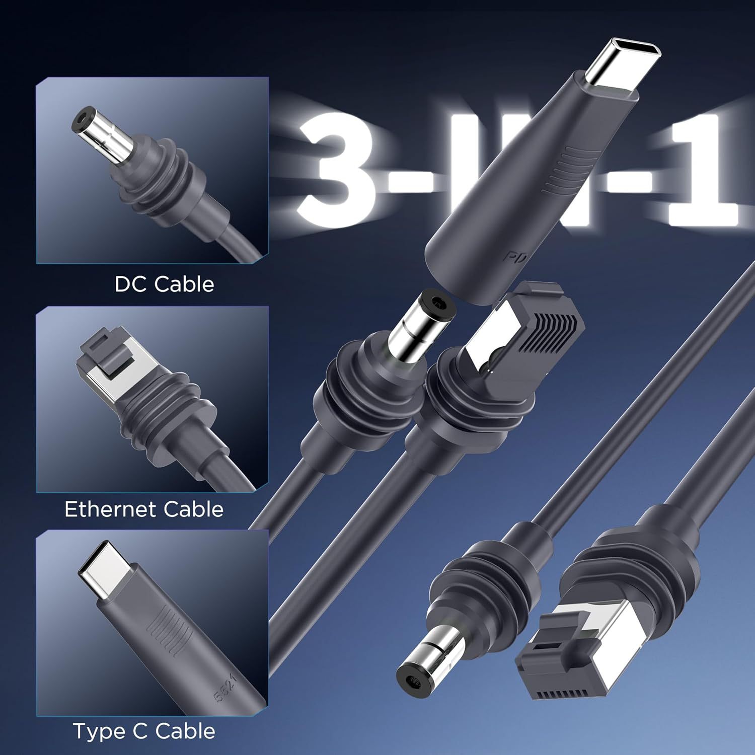 Starlink Mini USB-C PD to DC Cable detail 1